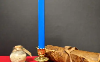 Bougie Bleu roi