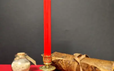 Bougie rouge