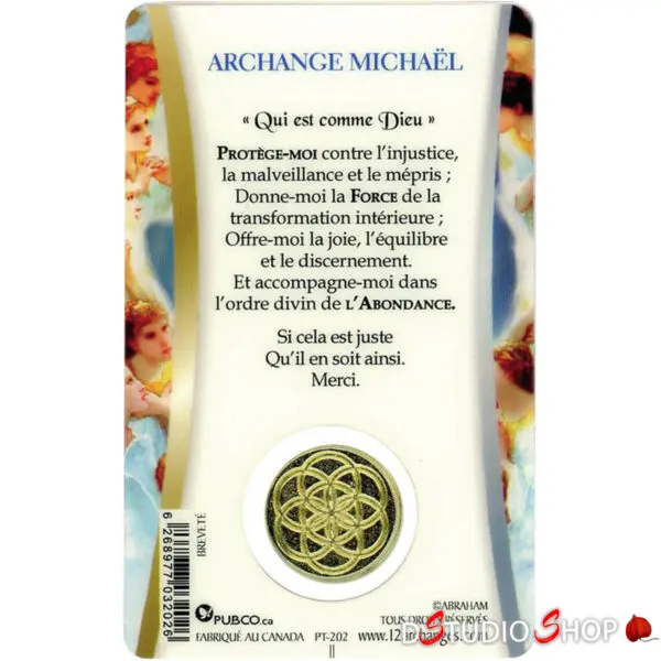 carte prière archange Michaël