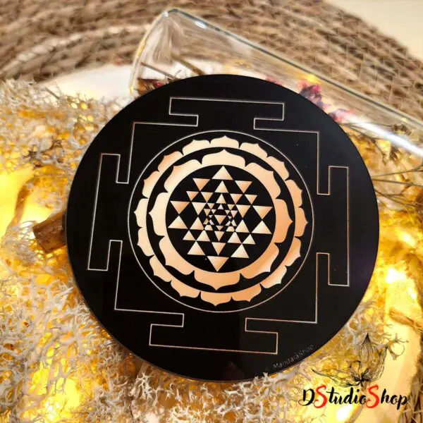 Disque Harmonisant Sri Yantra Noir