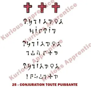 Pentacle Conjuration toute Puissante