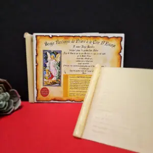 Bougie de Cire et Parchemin Ange Gardien