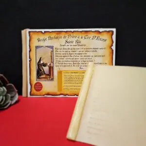 Bougie de Cire et Parchemin Sainte Rita
