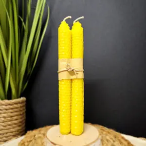 BOUGIES à VŒUX - Jaune