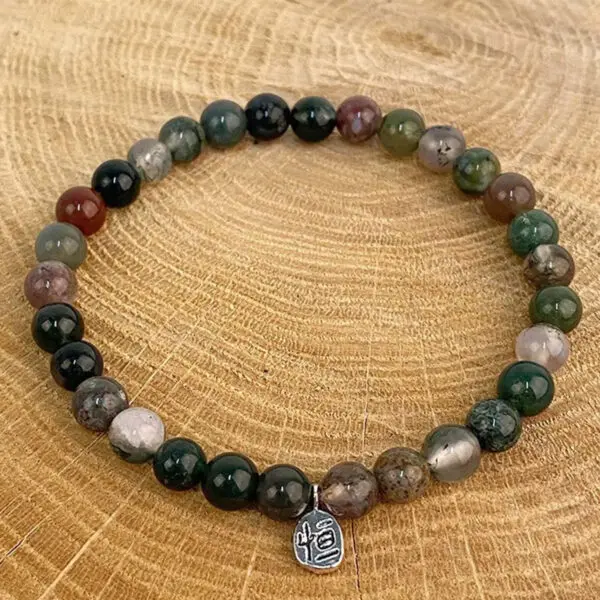 Bracelet en pierre naturelle Agate Indienne