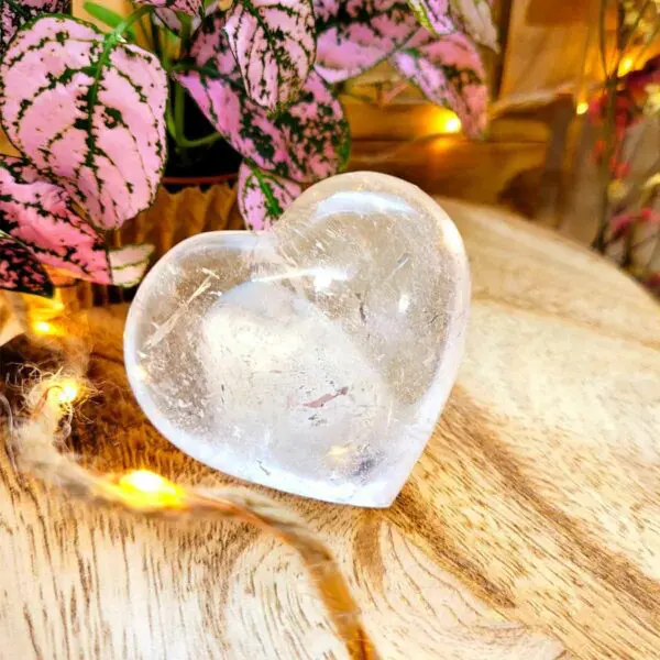 Cœur en Cristal de Roche