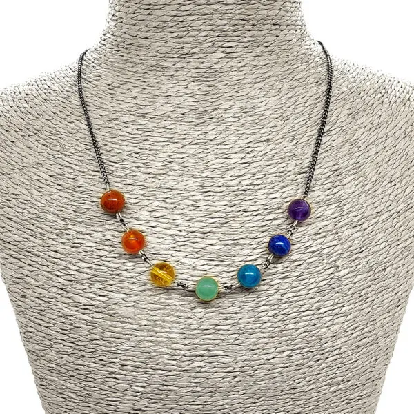 Collier 7 Chakras - Pierre naturelle