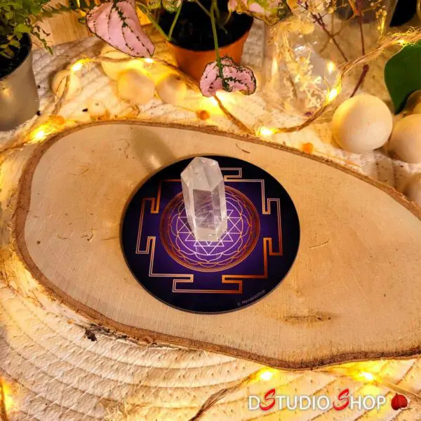 Disque Harmonisant Sri Yantra Violet – Image 2