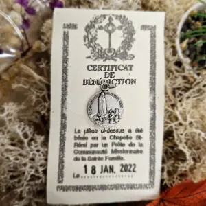 Médaille Sainte Bénie FATIMA