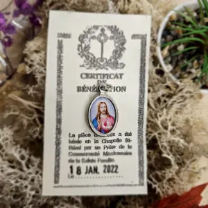 Médaille Sainte Bénie JESUS DU SACRE COEUR - Couleur