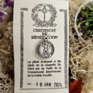 Médaille Sainte Bénie SAINT MICHEL - Argenté
