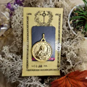 Médaille Sainte Bénie SAINTE RITA - Doré Grand Modèle