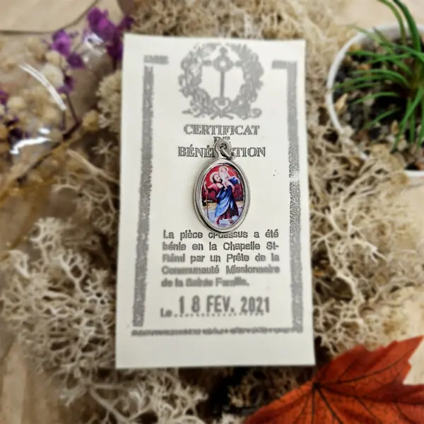 Médaille Sainte Bénie SAINT CHRISTOPHE - Couleur