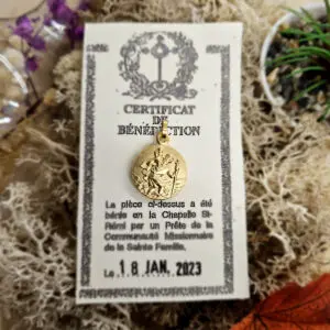 Médaille Sainte Bénie SAINT CHRISTOPHE - Doré