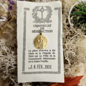 Médaille Sainte Bénie SAINT EXPEDIT - Doré