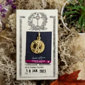 Médaille Sainte Bénie SAINT MICHEL - Plaqué Or