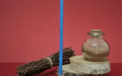 Mini Bougie De Rituel Cire D’Abeille – Bleu Roi