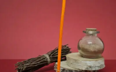 Mini Bougie De Rituel Cire D’Abeille – Orange