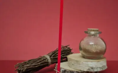 Mini Bougie De Rituel Cire D’Abeille – Rouge