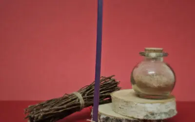 Mini Bougie De Rituel Cire D’Abeille – Violette