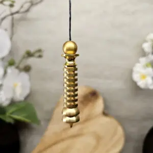Pendule Isis Enel - Témoin - Doré