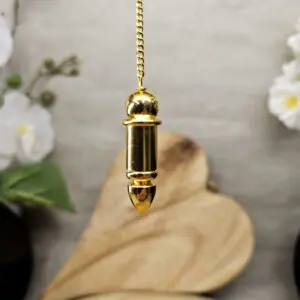 Pendule Obus Témoin - doré