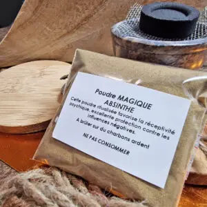 Poudre Magique Absinthe : Favorise la réceptivité psychique