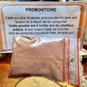 Poudre PRÉMONITOIRE : procure des songes sur l'avenir