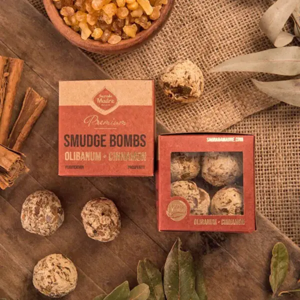 Sagrada Madre Bombe Smudge Premium Oliban & Cannelle – Image 2