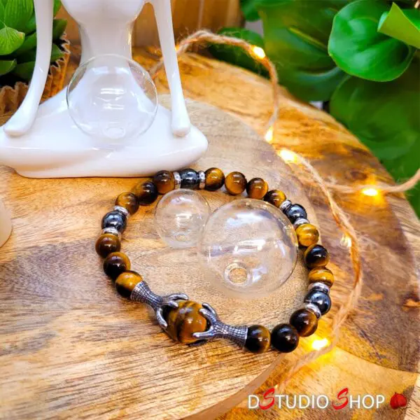 Bracelet Griffes Oeil de Tigre de Birmanie – Image 2