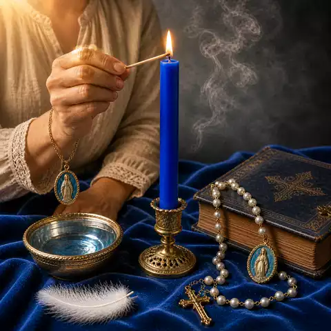 Bougie Bleu Roi : Justice, Sagesse & Force – Image 2