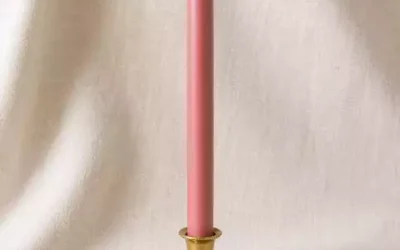 Bougie Rose Foncé : Réconciliation Réconciliation & Tendresse