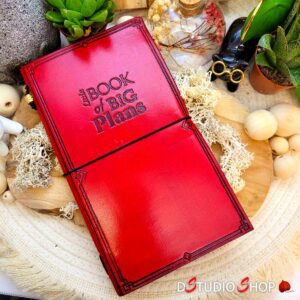 carnet en cuir- rouge- Petit livre de grands Rêves- DStudio Shop