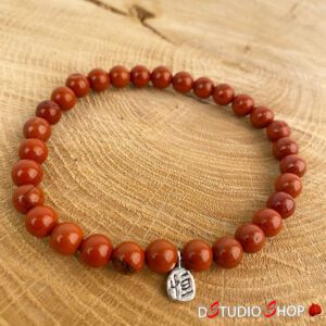 Bracelet en pierre naturelle Jaspe rouge