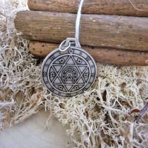 PENTACLE DE LA CHANCE argenté