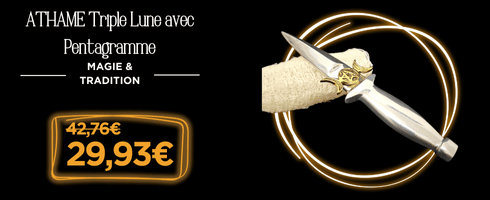 ATHAME Triple Lune avec Pentagramme BlackFriday