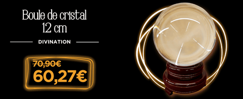 Boule de cristal 12 cm BlackFriday