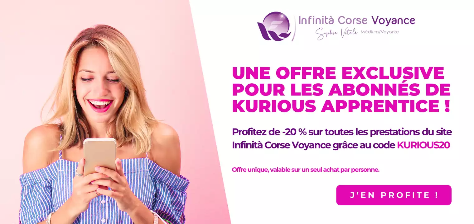 Partenariat Boutique esotérique Kurious Apprentice & Infinità Corse Voyance