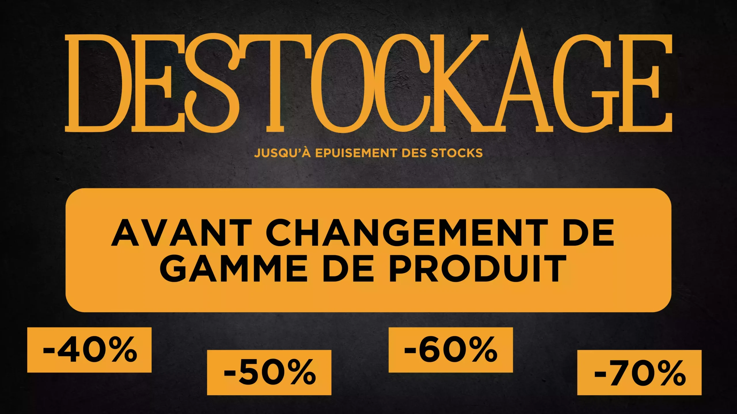 Destockage boutique