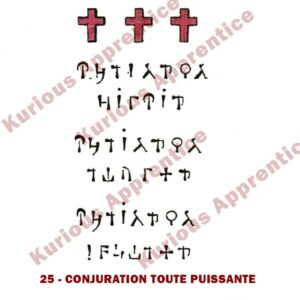 Pentacle Conjuration toute Puissante