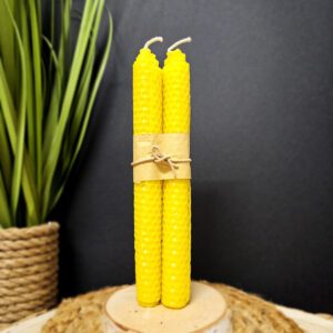BOUGIES à VŒUX - Jaune