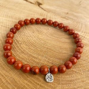 Bracelet en pierre naturelle Jaspe rouge