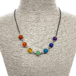 Collier 7 Chakras - Pierre naturelle