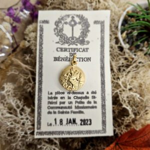 Médaille Sainte Bénie SAINT CHRISTOPHE - Doré