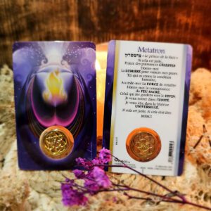 Médaille sur carte Archange Métatron