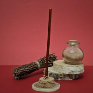 Mini Bougie De Rituel Cire D'Abeille - Rouge Bordeaux