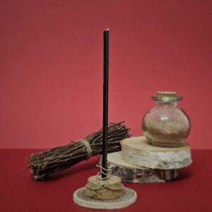 Mini Bougie De Rituel Cire D'Abeille Noire