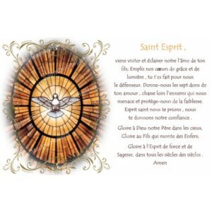 Autocollant bougie de neuvaine - Saint Esprit