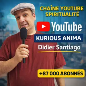 Didier Santiago présentant sa chaîne YouTube Kurious Anima dédiée à la spiritualité et au développement personnel