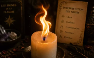 Flamme et mèche de bougie : interprétation des signes en rituel